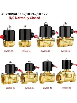 Нормално затворен електромагнитен клапан AC220V 1/4