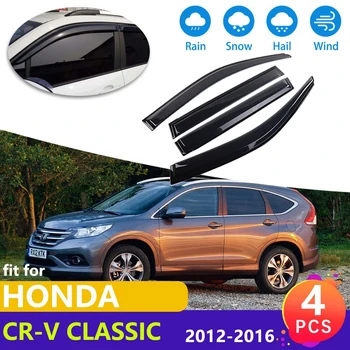За Honda CR-V, CRV CR V Класически RM1 RM3 RM4 2012 ~ 2016 Прозореца на Колата Дефлектор Козирка за Защита От дъжд Стеклоподъемника Тунинг Огледало