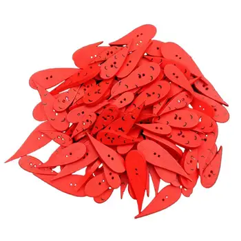 100 бр/ пакет Шиене на Копчета във формата на Моркови, Многофункционални Дървени Ленти, Копчета за Плетене