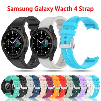 20 мм мек Силиконов Каишка за часовник Samsung Galaxy Watch4 classic 42 мм/46 мм Оригинална Каишка За Galaxy watch 4 40 мм/44 мм Гривна