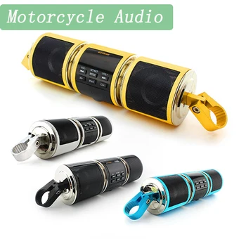 Водоустойчив Мотор Аудио Говорител 2x7 W Безжичен Bluetooth Мотоциклет Стерео Субуфер Поддръжка на Bluetooth/TF/MP3/AUX/FM радио