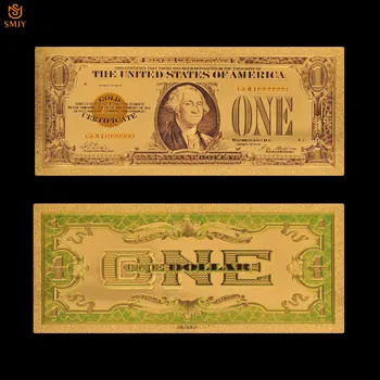 Най-Продаваните Стоки на щатския Долар и Пари е 1 долар 24-каратово Златно покритие на Фалшиви Парични Колекция Хартиени Банкноти