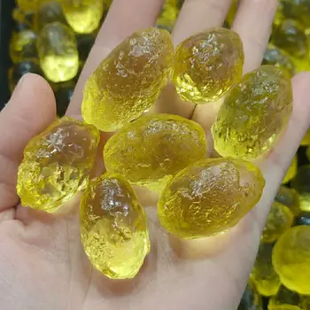 1бр Либийския натурален чешки златен метеорит въздействие стъклен камък crystal енергиен камък