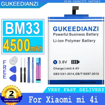 4500 mah GUKEEDIANZI Батерия BM33 За Xiaomi 4и Mi 4и Mi4i M4i BM 33 Висококачествени Сменяеми Батерии за телефон + Инструменти