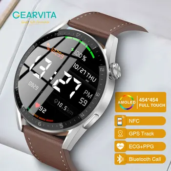 GPS Проследяване на 90 Hz Високо Обновяване на NFC 454*454 AMOLED Смарт Часовник 3 Макс Bluetooth Предизвикателство ЕКГ + ТОЧКИ IP68 Безжична Зареждане на Спортни Умен Часовник