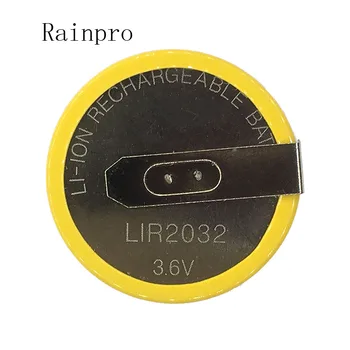 Rainpro 5 бр./ЛОТ LIR2032 2032 с контакти 90 градуса 3,6 В монетная клетка