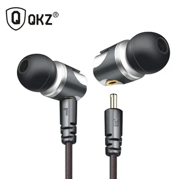 QKZ DM4 Оригинални Слушалки С Микрофон HIFI Бас 3,5 мм Слушалки с Кабел, Втулки За iPhone Xiaomi MP3 Универсална Слушалка за Мобилен Телефон