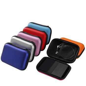 2,5-инчов пакет на твърдия диск чанта за слушалки мобилен сила твърд диск Чанта за Носене За Диск Калъф с Цип Калъф За слушалки Мобилен EVA Кутия За Съхранение