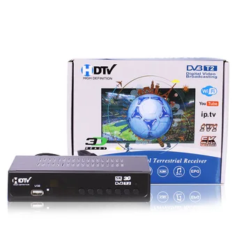 HD Цифров Декодер T2, DVB TV Тунер Подкрепа H. 264 1080P Наземен приемник, Поддръжка на WIFI DVB-C ТЕЛЕВИЗИЯ Тунер DVB-T2 Телеприставка