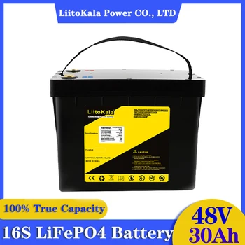 LiitoKala 48 30AH LiFePO4 Акумулаторна Батерия за DIY 58,4 В една Акумулаторна Литиево Желязо Фосфат lifepo4 Слънчева Батерия