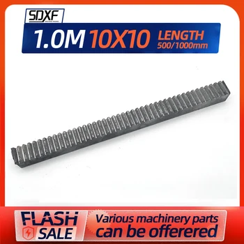 1Mod 10 * 10 500 мм 1000 мм прецизна зъбни рейка, с CNC (прави зъби) зъбни рейка, с CNC