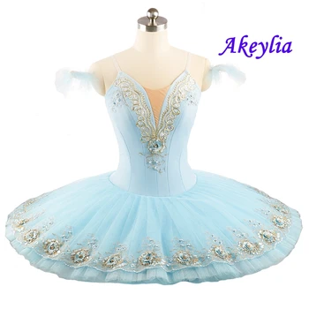 Синьо небе Балетен костюм-пакетче, Класическа сиреневая Професионална Балетната Поличка За Момичета, Блинная Вариация на 