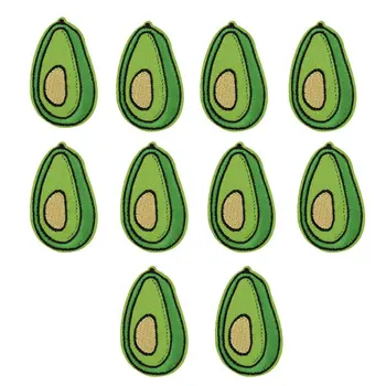 Икона с изображение на Плодове от авокадо, Бродирани Ленти за Дрехи, Термоадгезивный Кръпка, Sew Термонаклейки за Тъкани, Апликации за Дрехи