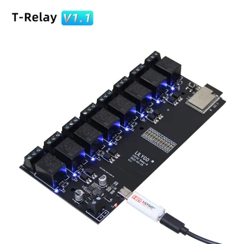 LILYGO® T-Relay ESP32 5V Релеен Модул 8-Канален С Изолация Оптрона Безжична Такса за разработка на WIFI и Bluetooth За Arduino