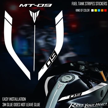 НОВ 3 М на Мотоциклет Стикер Състезателни MT-09 Резервоар за Гориво Етикети Лого Аксесоари Водоустойчив За Yamaha Mt09 09 Mt mt-09
