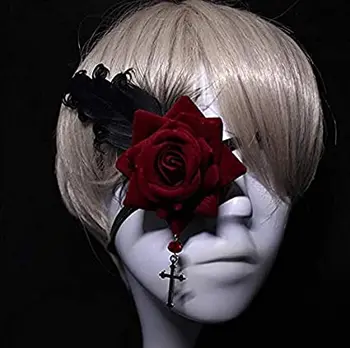 Готическата маска-превръзка за очи с Роза в стил Лолита