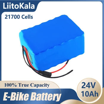 LiitoKala 24 В 10Ah батерия 21700 5000 ма 7S2P 250 W 29,4 В литиево-йонна батерия за инвалидни колички електрически велосипед