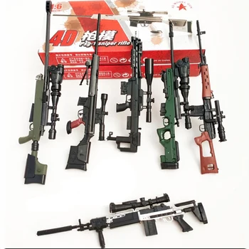 6 бр./компл. 1/6 Модел Пистолет с покритие Снайпер SVDPSG-1 MK14 DSR-1 TAC-50 Съберат Оръжия За 12 