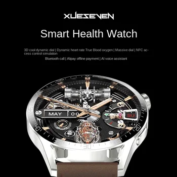 Huawei Smart Watch Huaqiang North GT3 Часовник с Кръгла Екран 1,36 Голям Екран, NFC за Контрол на достъп