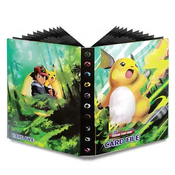 240 Бр. Cartoony Албум Pokemon Книга, Аниме Игра Pokemon Карти EX GX Колекция Капацитет на Изпратения Списък на Притежателя на Мостова Папка Детски Играчки