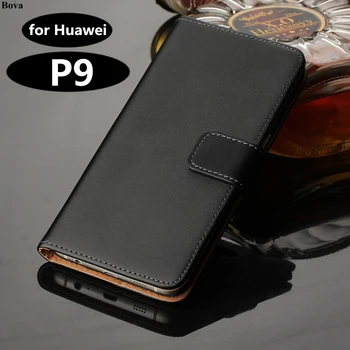 Калъф Huawei P9, една чанта-портфейл премиум-клас, изкуствена кожа, Флип калъф Huawei Ascend P9 с слотове за карти и притежател на пари в брой GG