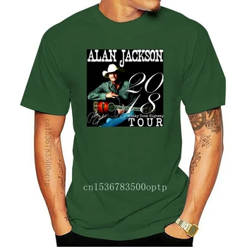 Нова Черна Тениска Alan Jackson Долнопробна Кръчма Highway Tour Dates 2021