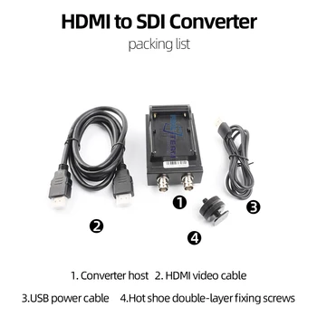 За конвертор HDMI в SDI 1080P HD Прехвърляне Подходящ за захранване на батерията серия NP-F F970 F750 F550