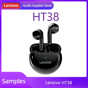 Lenovo Original HT38 TWS Безжични Слушалки Bluetooth Слушалки Спортни Водоустойчиви Слушалки 9D Стерео Слушалки с Микрофон Слушалки