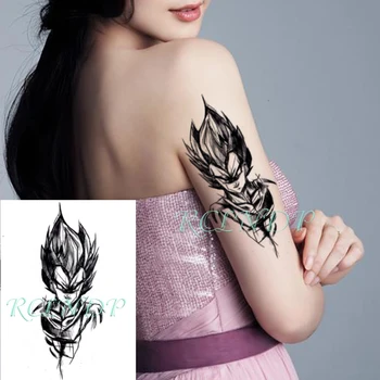 Водоустойчив Временни Етикети Хелоуин, Ръчно Рисувани Sun Wukong Tatoo Flash Tatto Секси Фалшива татуировка за Жени, Мъже