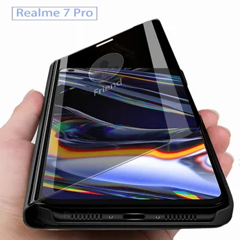 Realme 7 Pro Калъф За Oppo Realme 7 Pro 2020-Рефлексен флип-надолу Капака на Телефона Realmi 7Pro real me 7pro калъф-книжка с магнитна стойка