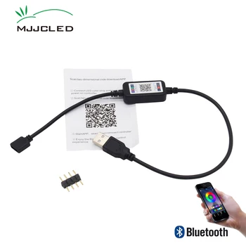Bluetooth RGB Led Контролер USB 5 В Мини Приложение за Bluetooth Контролер IOS Android Телефон Безжично Управление на RGB Led Лента Smart